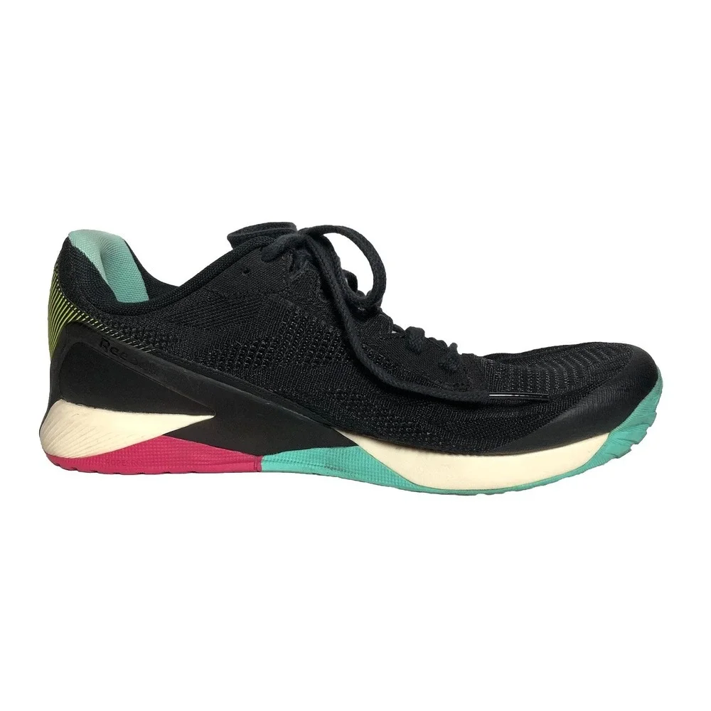 Reebok Nano X1 Mens Training Shoes‎ Black Aqua Pink Size 10.5 H03049